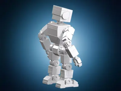 LEGO Robot Fighter 3D Print Model 3D print model