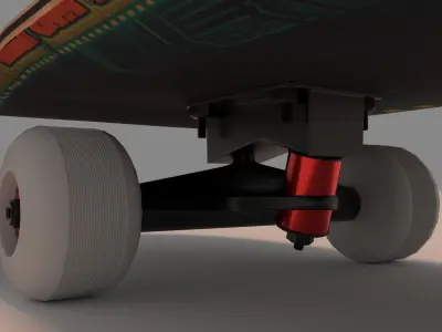 Tokyo Nights Skateboard 3D model