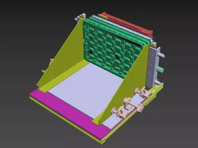 Tray loading mechanism 3D model