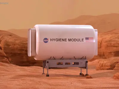 NASA Space Hygiene Module Mobile 3D model