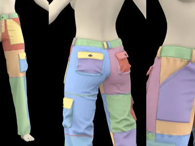 FEMALE PANTS PACK 2021 genesis8 zprj highpoly 3D model