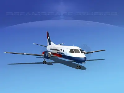 SAAB SF340 Texair 3D model