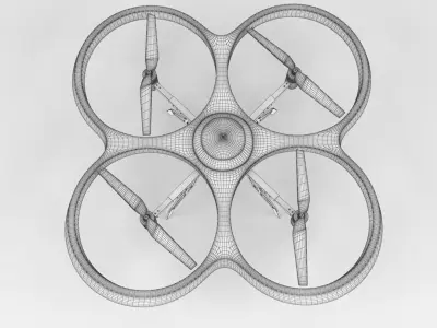 Generic Quadcopter Drone 3D model