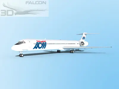 Falcon3D MD 80 AOM French Airlines 3D model