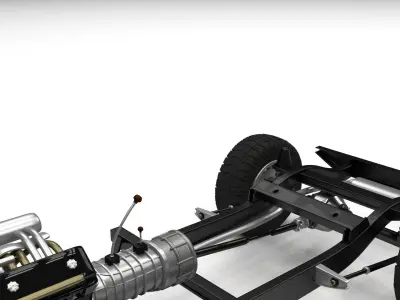 Full SUV Chassis 3D model