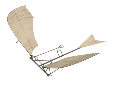 Leonardo da Vinci Flapping Aircraft 3D model