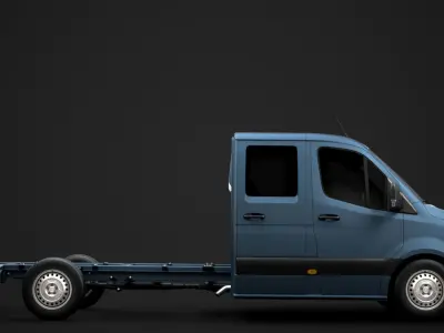 Freightliner Sprinter Chassis Crew Cab L3 RWD 2020 3D model