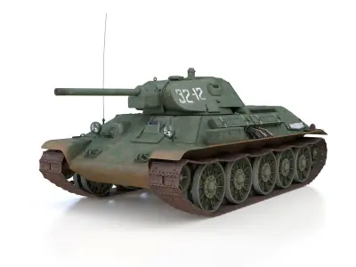 T-34-76 - STZ - Model 1941 -Soviet medium tank - 32-12 3D model