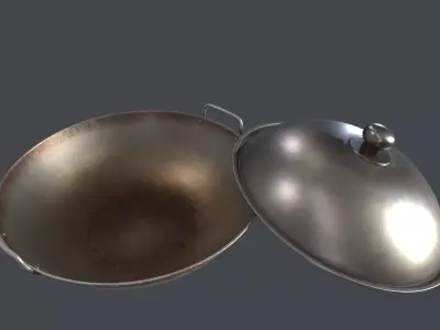 The Wok Low-poly 3D model