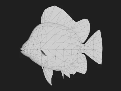 Spottedscat Low-poly 3D model