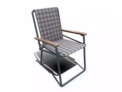 Chair Low-poly PBR Free low-poly 3D model