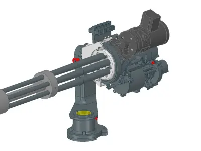 m134 minigun 3D model