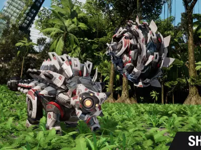 SciFi Dinosaur5 - Ankylosaurus Low-poly 3D model