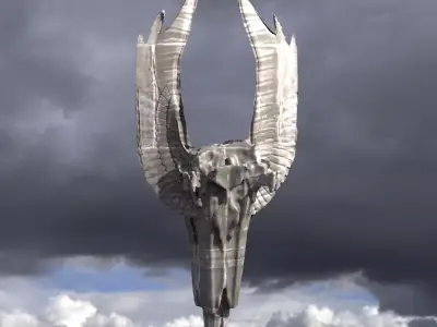 Floating Angel monolith 1 3D model