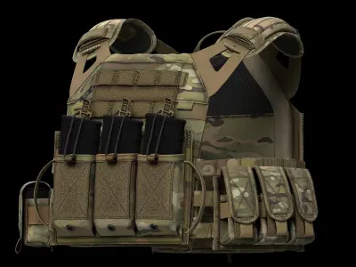 Plate Carriers CRYE JPC 2 V2 Low-poly 3D model