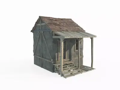 18th century architectural houses 3D model