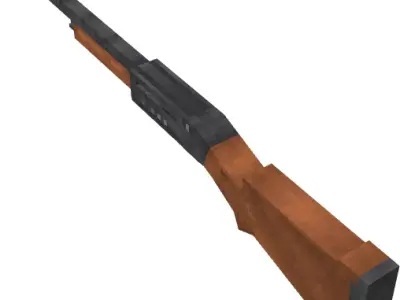 Low-Poly Rifle Low-poly 3D model