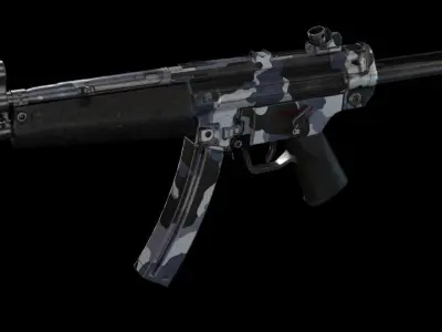 Heckler and Koch Mp5 Low-poly 3D model