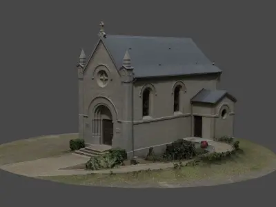 French chapel photogrammetry 3D model