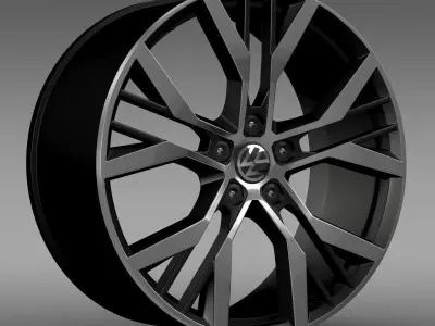 Volkswagen Golf GTI rim 3D model