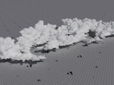VDB Cumulonimbus Cloud Field 12 3D model