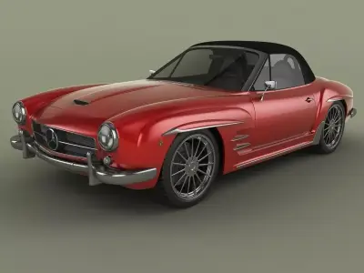 Duesen Bayern Mystar 190 SL Free 3D model