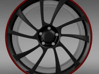 VW Beetle ABT 2012 rim 3D model