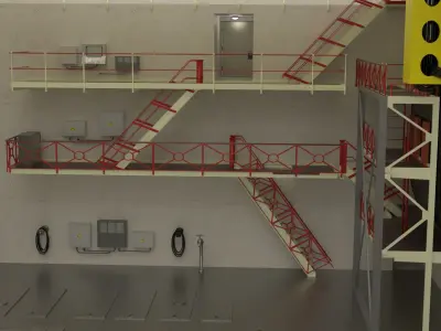 Chernobyl Reactor Room 3D model