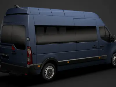 Renault Master L3H3 Minibus 2020 3D model