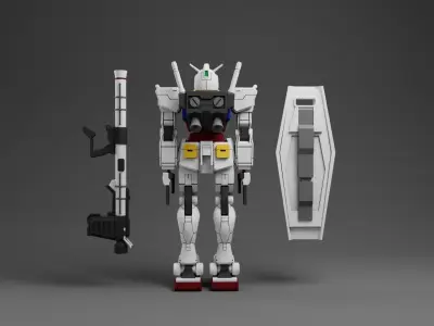 Rx-78-2 Gundam 3D model