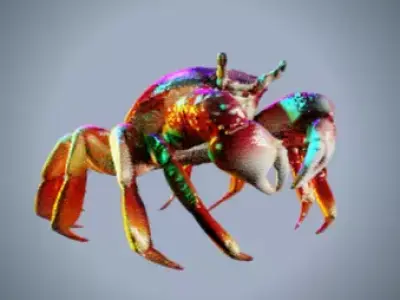 Crab 4 Free low-poly 3D model