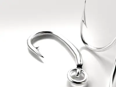 Fishing Hooks 3D model