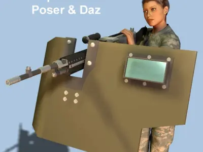 M240 Machine Gun 3D model