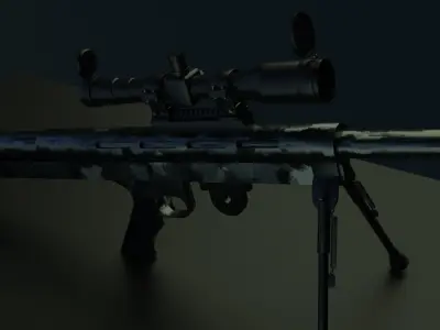 Lar Grizzly Rifle 3D model