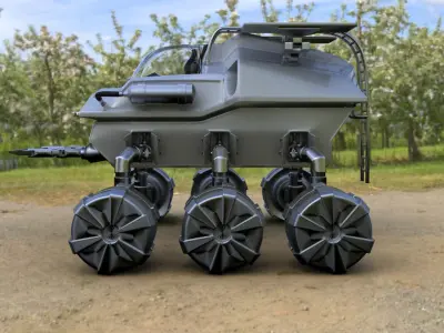 Futuristic Mars Rover 3D model