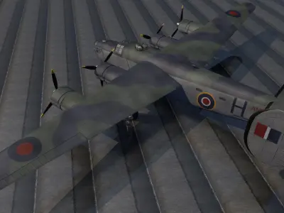 Consolidated Liberator Mk-3 - RAF 3D model