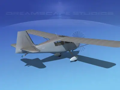 Bellanca Citabria 7KC Bare Metal 3D model