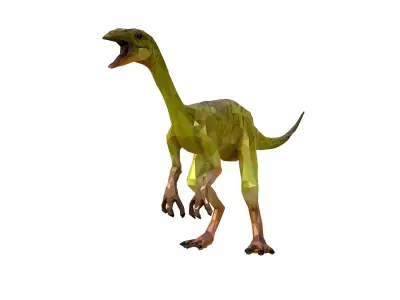 Dinosaur Compy LowPoly Art Low-poly 3D model