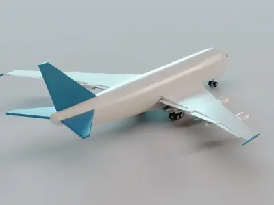Toy Plane - Commercial Airliner 3D model