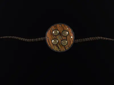 Tiger Pelt Maduvu - Tamil Melee Weapon Low-poly 3D model