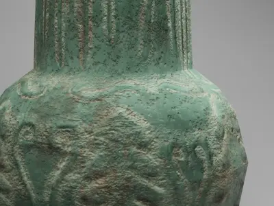 Old Vase Low-poly 3D model