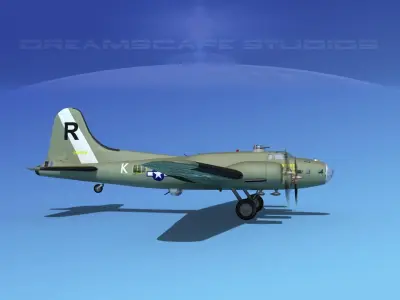 Boeing B-17F Flying Fortress HP V02 3D model