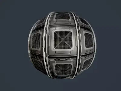 Sci-Fi Military Seamless PBR Texture 90 Texture