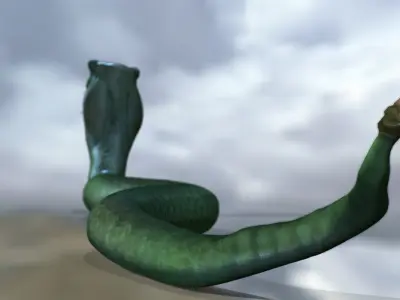 Snake - Lenny The Snake Free low-poly 3D model