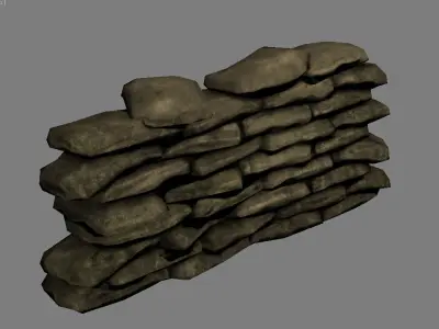 SandBag ww2 Low-poly 3D model
