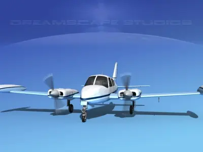Cessna 320 Skyknight V02 3D model