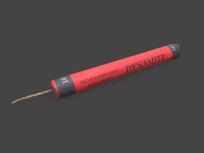Dynamite Low-poly PBR Free Free low-poly 3D model