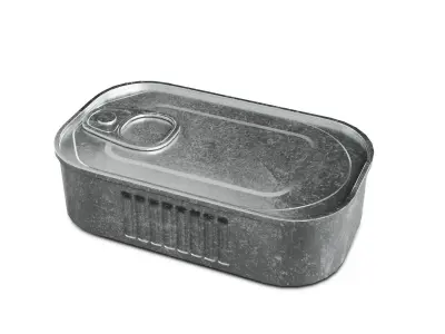 Sardine Can Low-poly 3D model