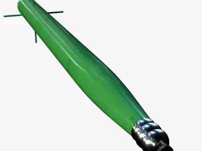 VA-111 Shkval Torpedo Low-poly 3D model