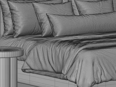 West Elm Shelter Bed 3D model